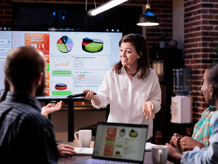 Professional digital marketing team creating online growth strategies